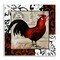 Stupell Industries Rooster & Vintage Post Wall Plaque Art Design by Sasha